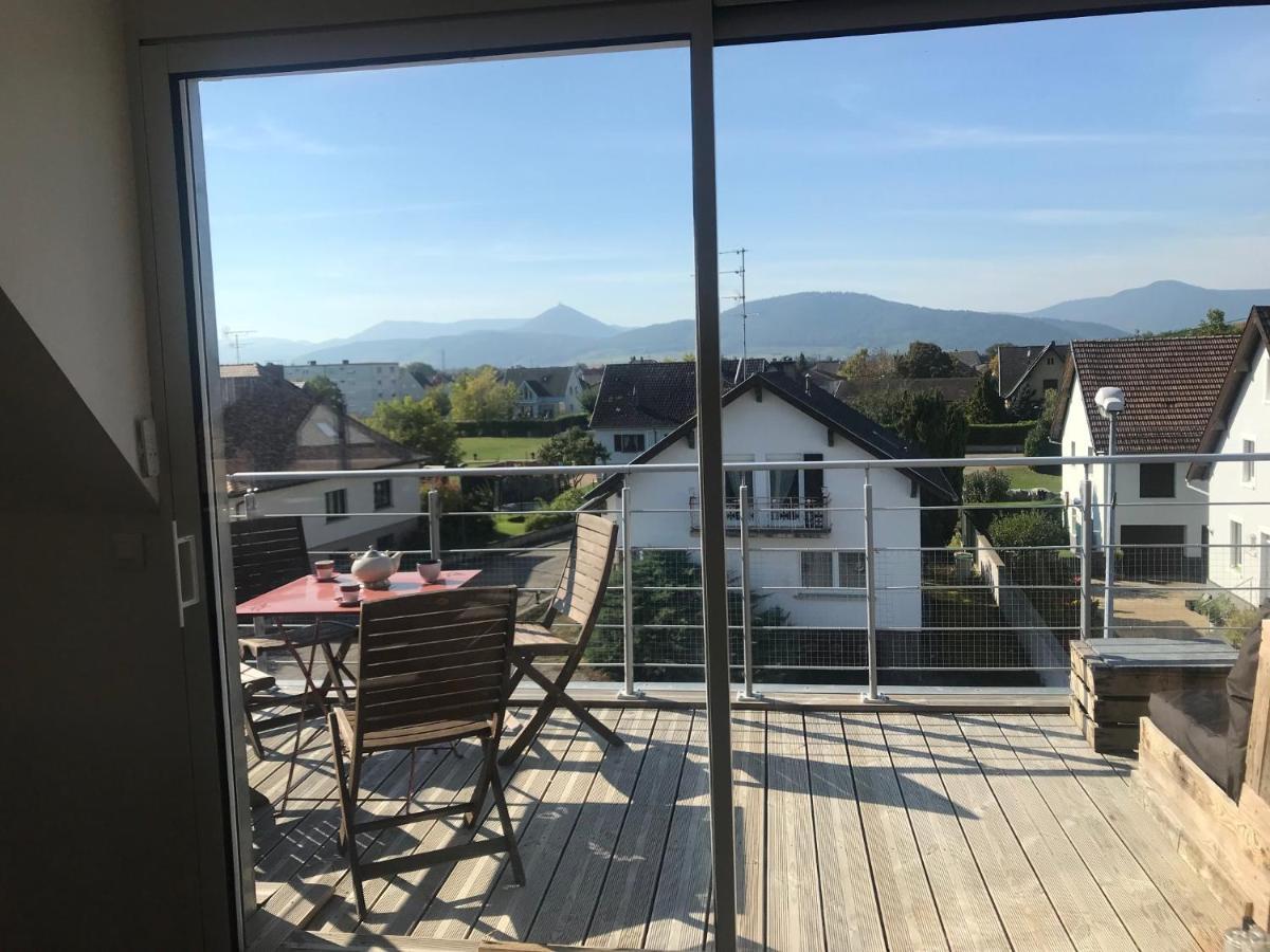 Appartement Chaleureux Et Lumineux Avec Vue ! Au Centre Alsace Selestat Luaran gambar